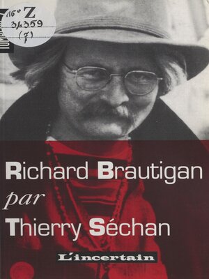 cover image of Tombeau de Richard Brautigan